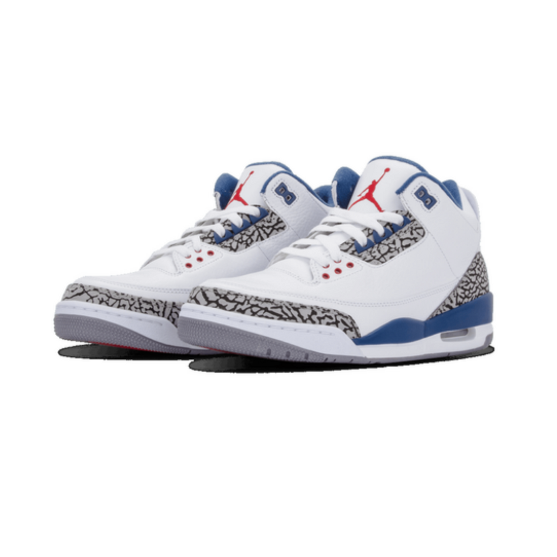 Air Jordan 3 Retro 'True Blue'- Streetwear Fashion - ellesey.com