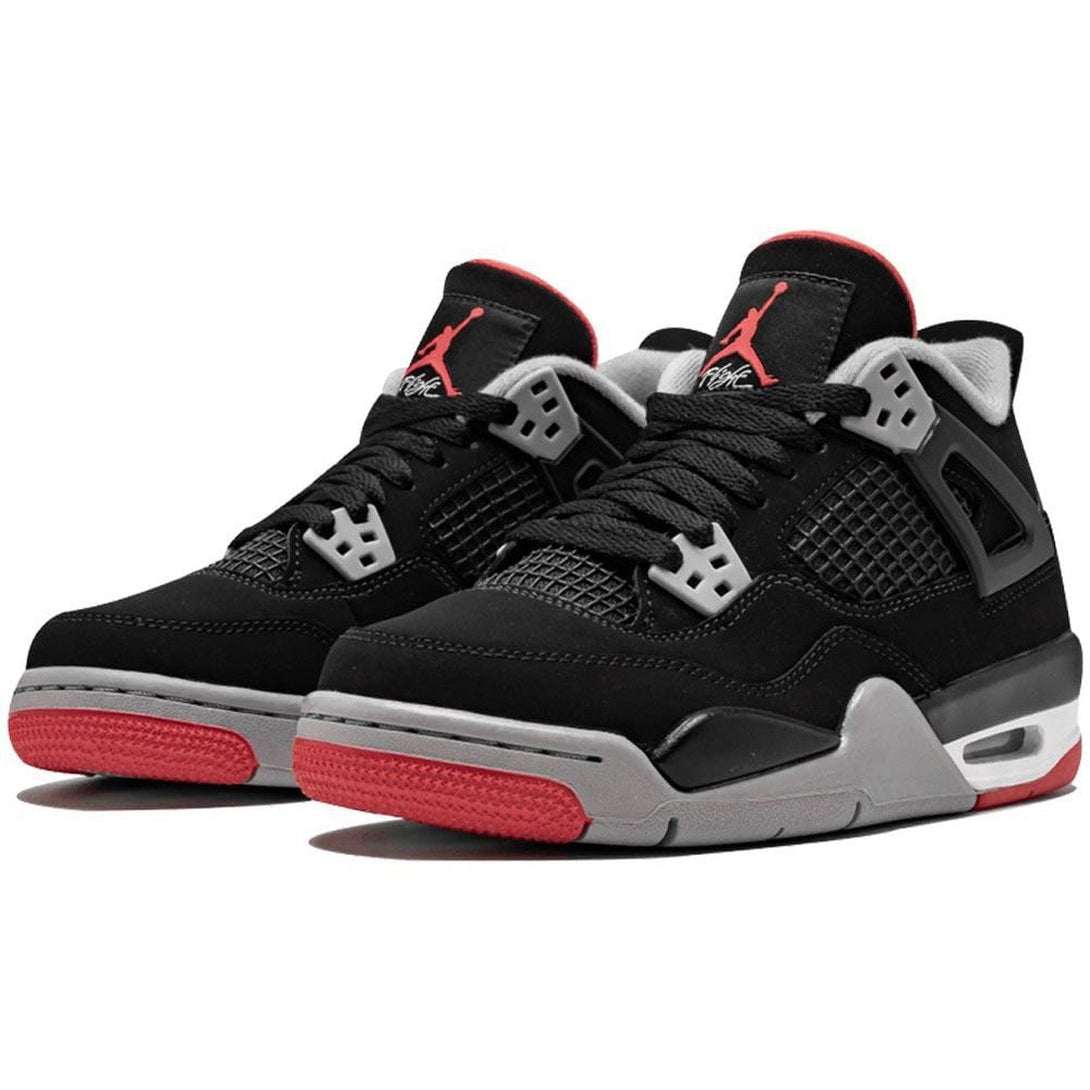 Air Jordan 4 Bred (GS)- Streetwear Fashion - ellesey.com