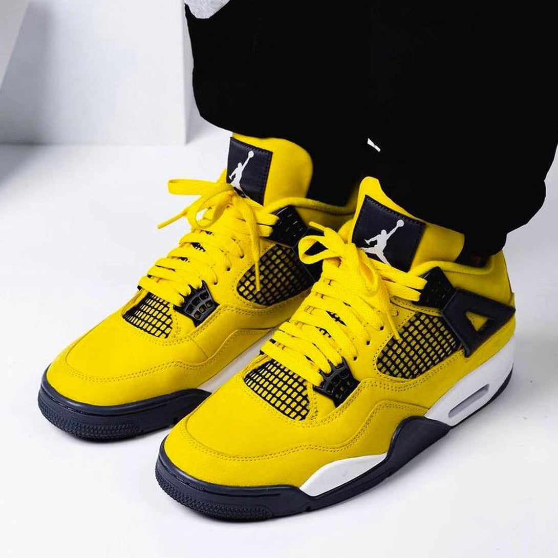 Air Jordan 4 Retro 'Lightning' 2021- Streetwear Fashion - ellesey.com