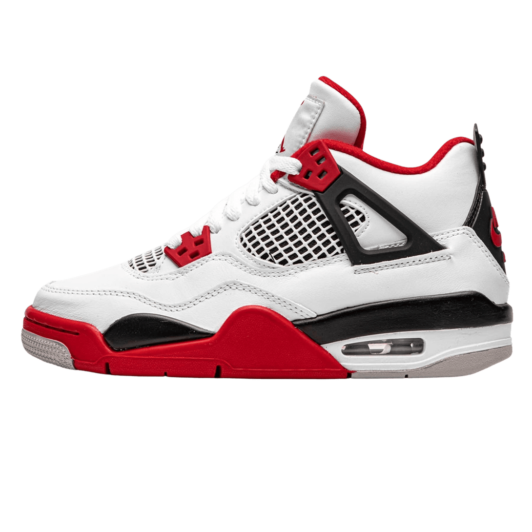 Air Jordan 4 Retro OG GS 'Fire Red' 2020- Streetwear Fashion - ellesey.com