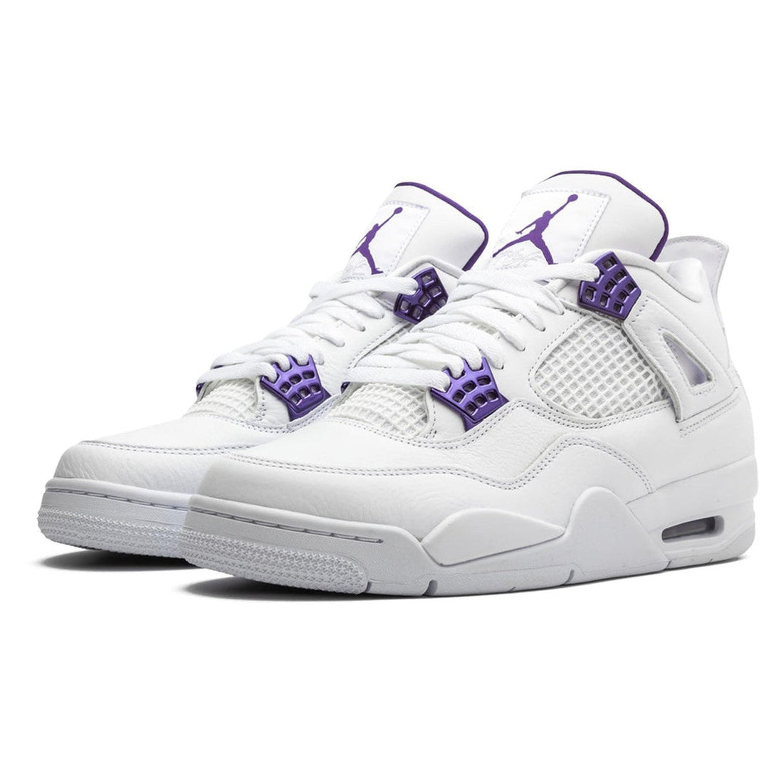 Air Jordan 4 Retro 'Purple Metallic'- Streetwear Fashion - ellesey.com