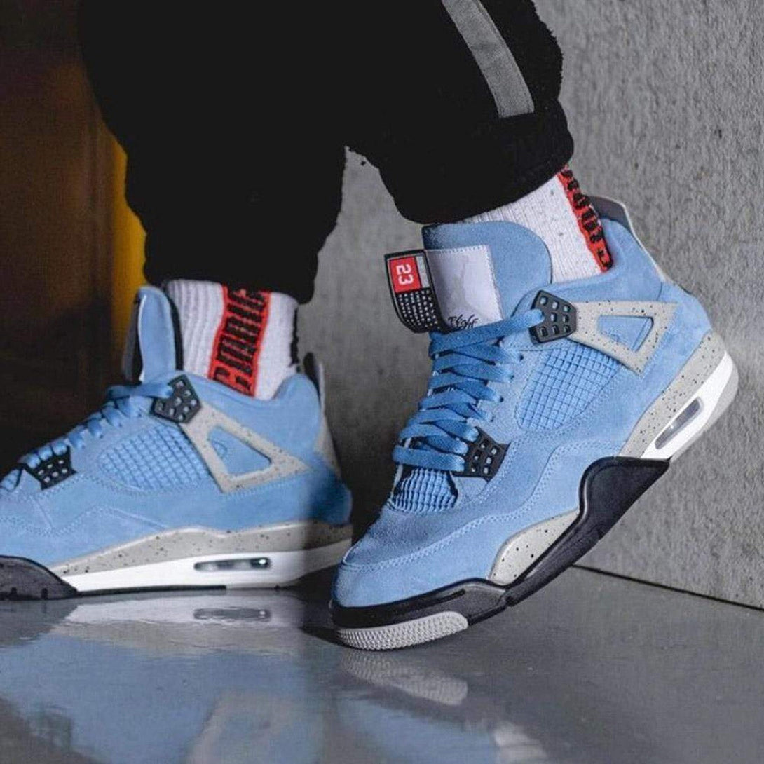 Air Jordan 4 Retro 'University Blue'- Streetwear Fashion - ellesey.com