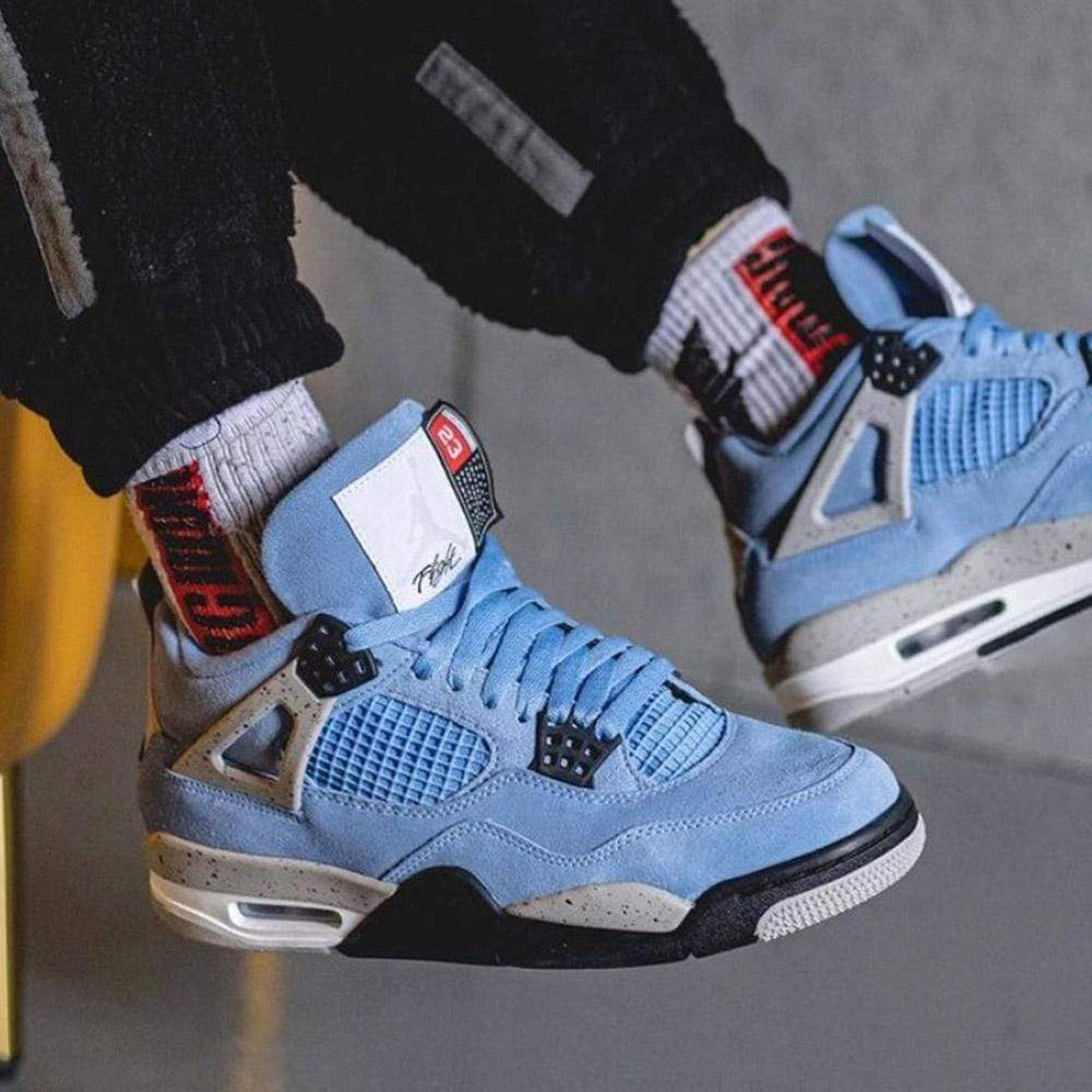 Air Jordan 4 Retro 'University Blue'- Streetwear Fashion - ellesey.com