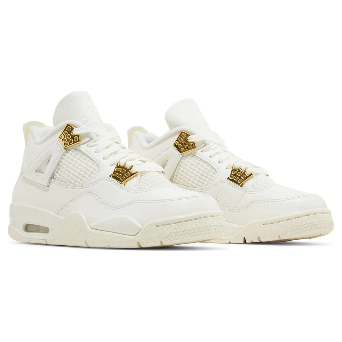 Air Jordan 4 Retro Wmns 'Metallic Gold'- Streetwear Fashion - ellesey.com