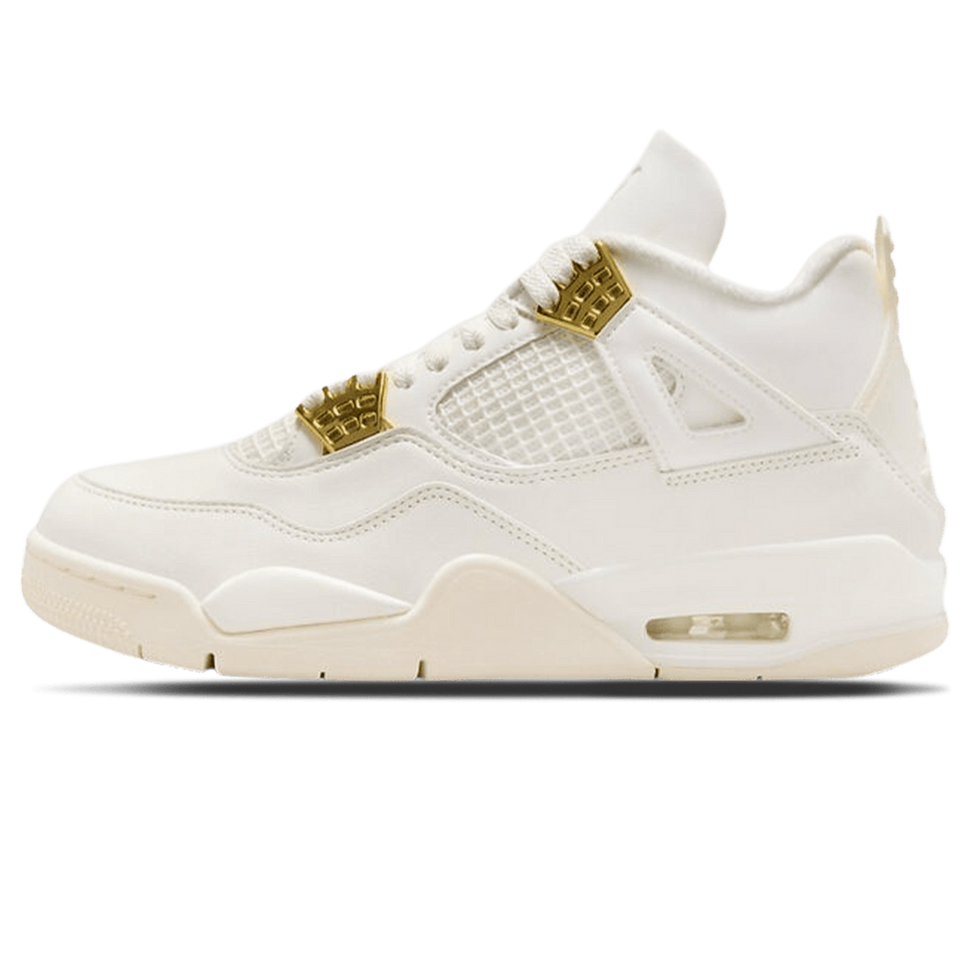 Air Jordan 4 Retro Wmns 'Metallic Gold'- Streetwear Fashion - ellesey.com