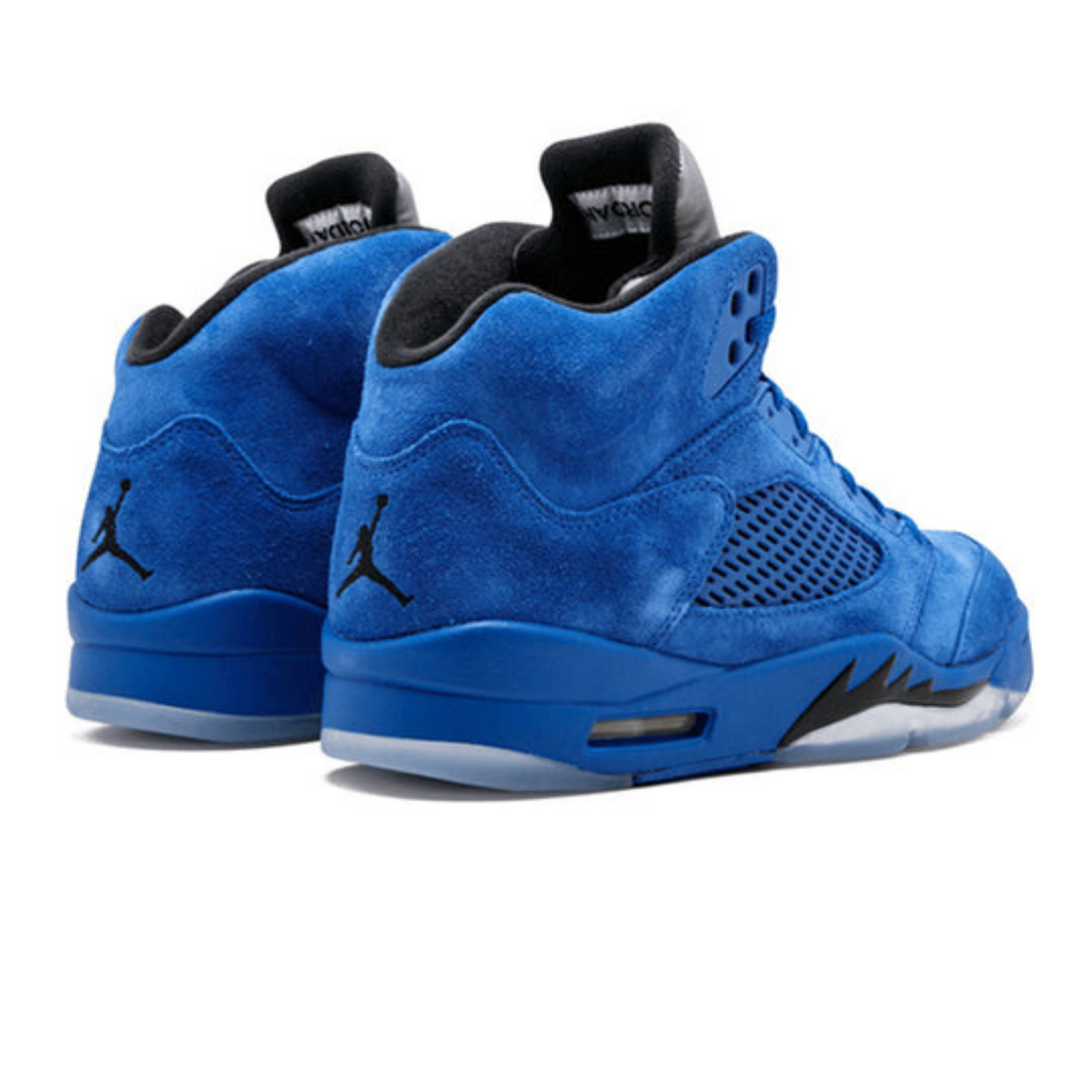 Air Jordan 5 Retro 'Blue Suede'- Streetwear Fashion - ellesey.com