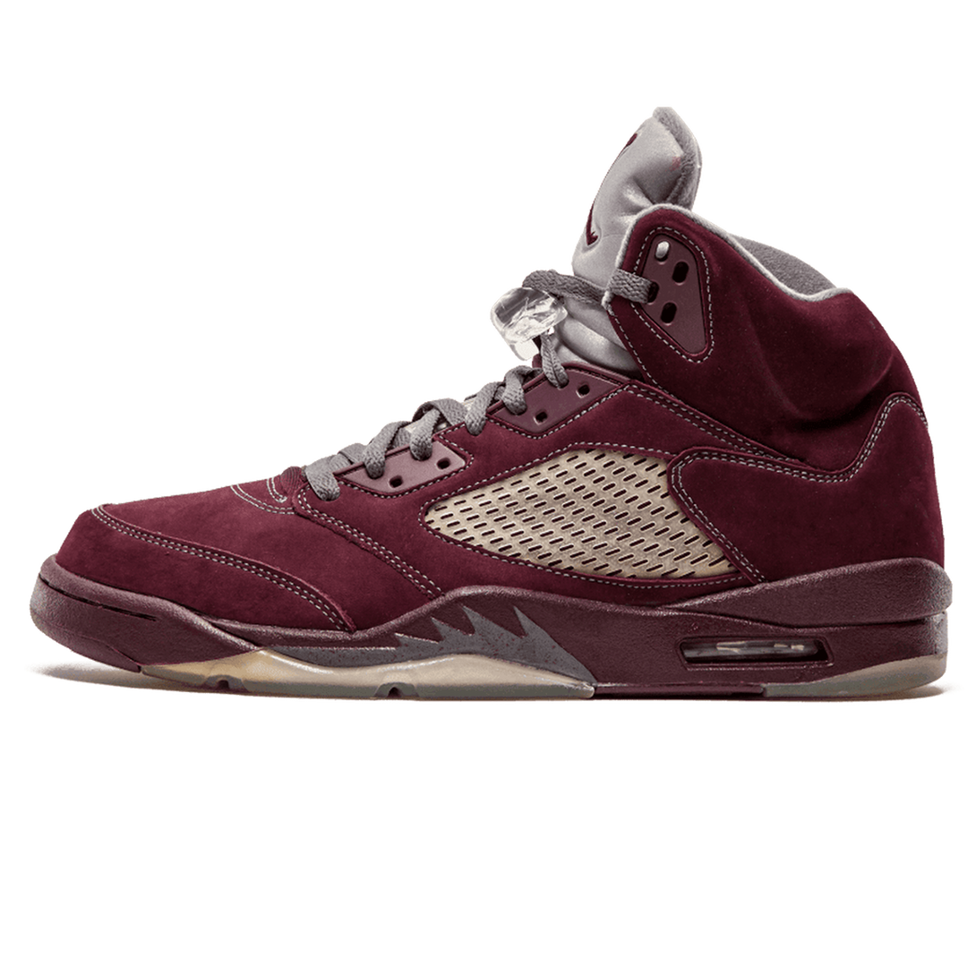 Air Jordan 5 Retro LS 'Burgundy'- Streetwear Fashion - ellesey.com