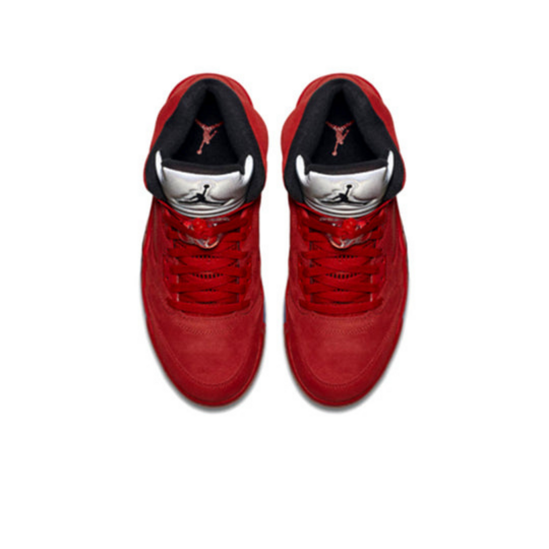 Air Jordan 5 Retro 'Red Suede'- Streetwear Fashion - ellesey.com