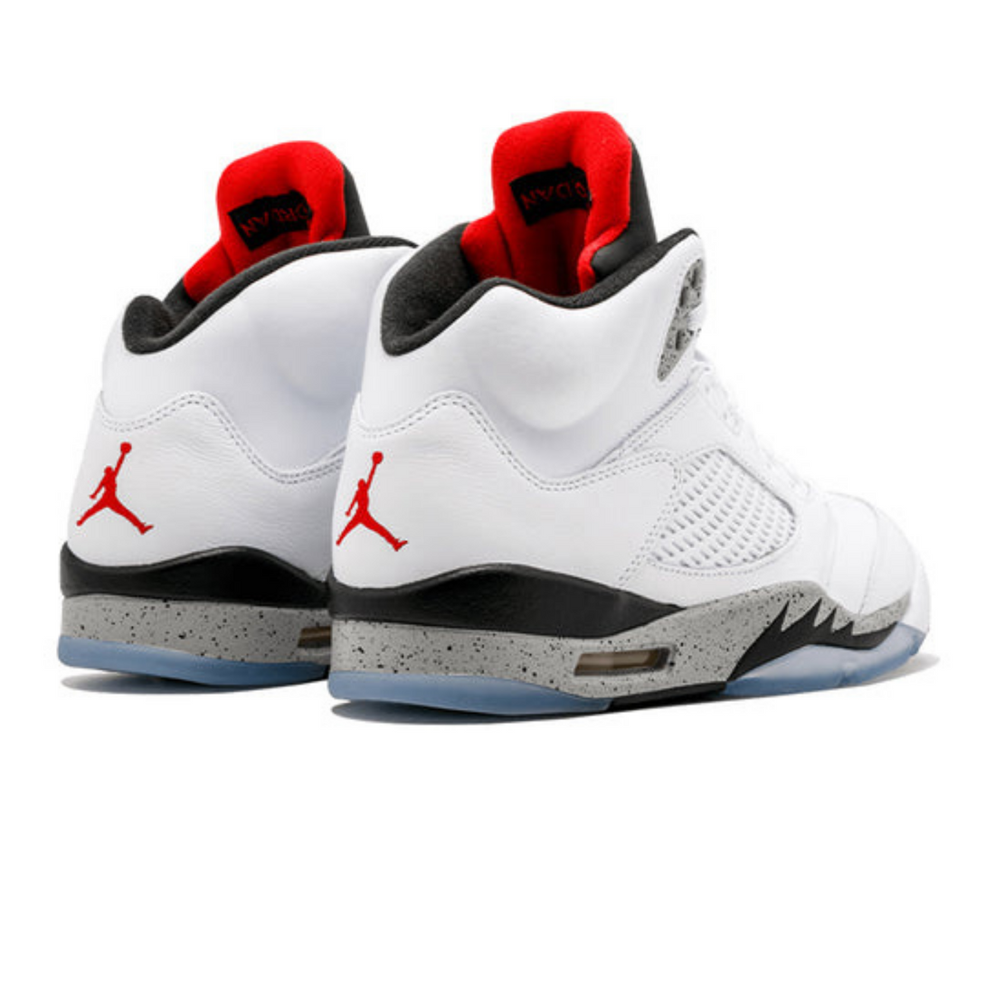 Air Jordan 5 Retro 'White Cement'- Streetwear Fashion - ellesey.com