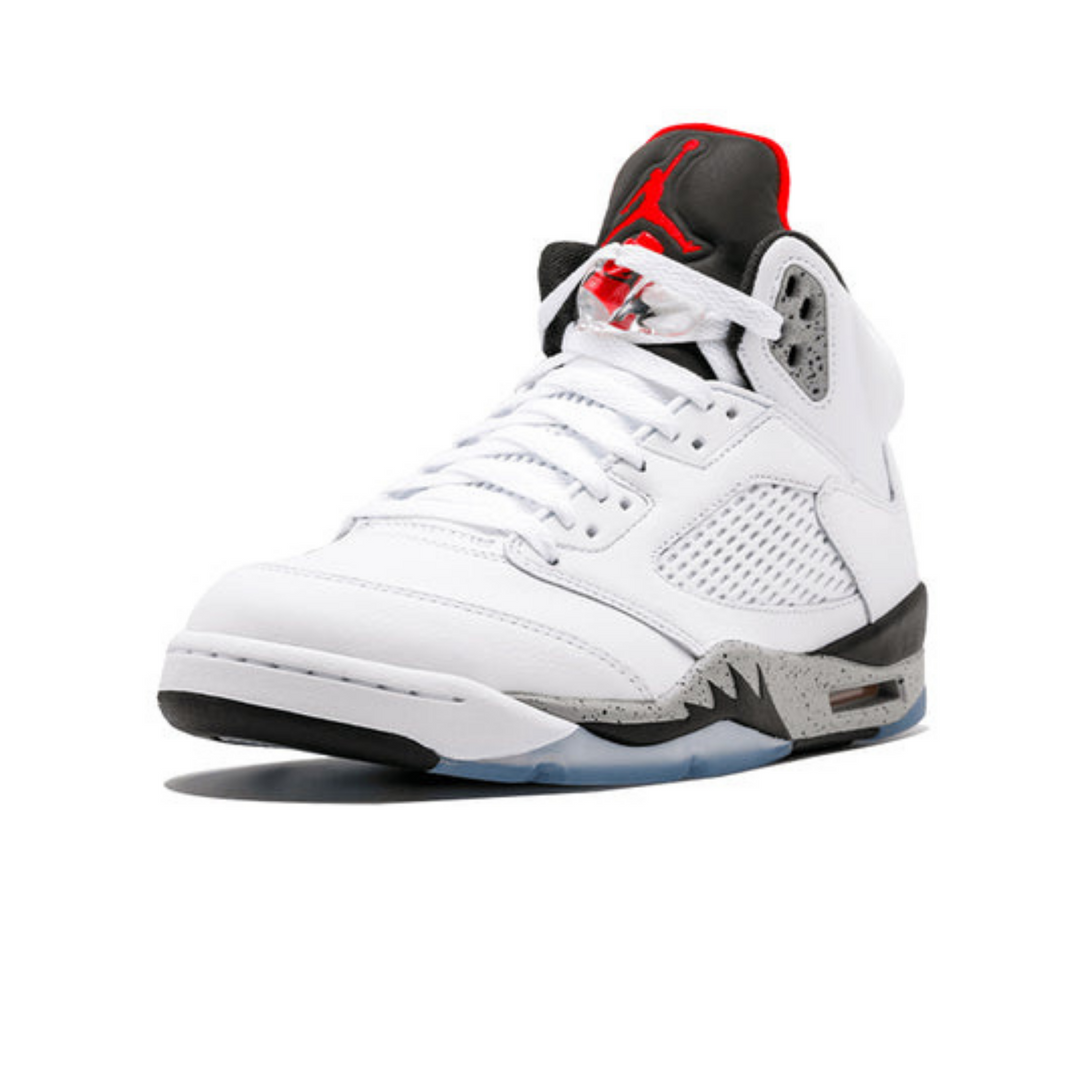 Air Jordan 5 Retro 'White Cement'- Streetwear Fashion - ellesey.com