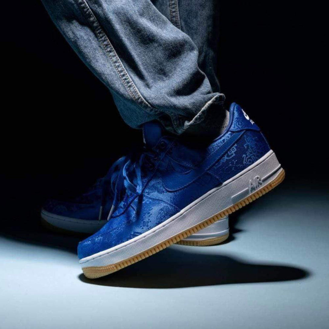 CLOT x Nike Air Force 1 PRM 'Royal Silk'- Streetwear Fashion - ellesey.com