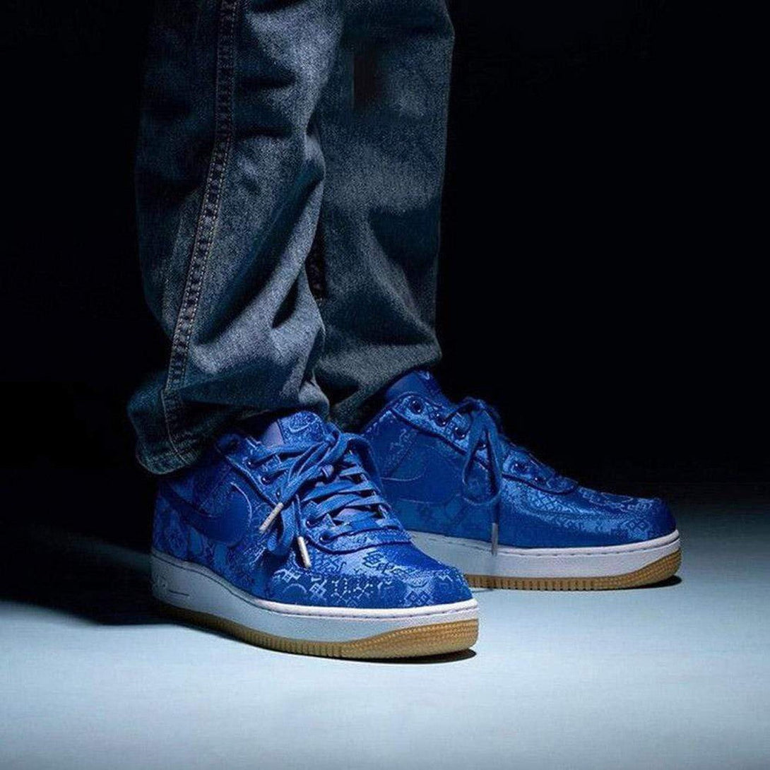 CLOT x Nike Air Force 1 PRM 'Royal Silk'- Streetwear Fashion - ellesey.com