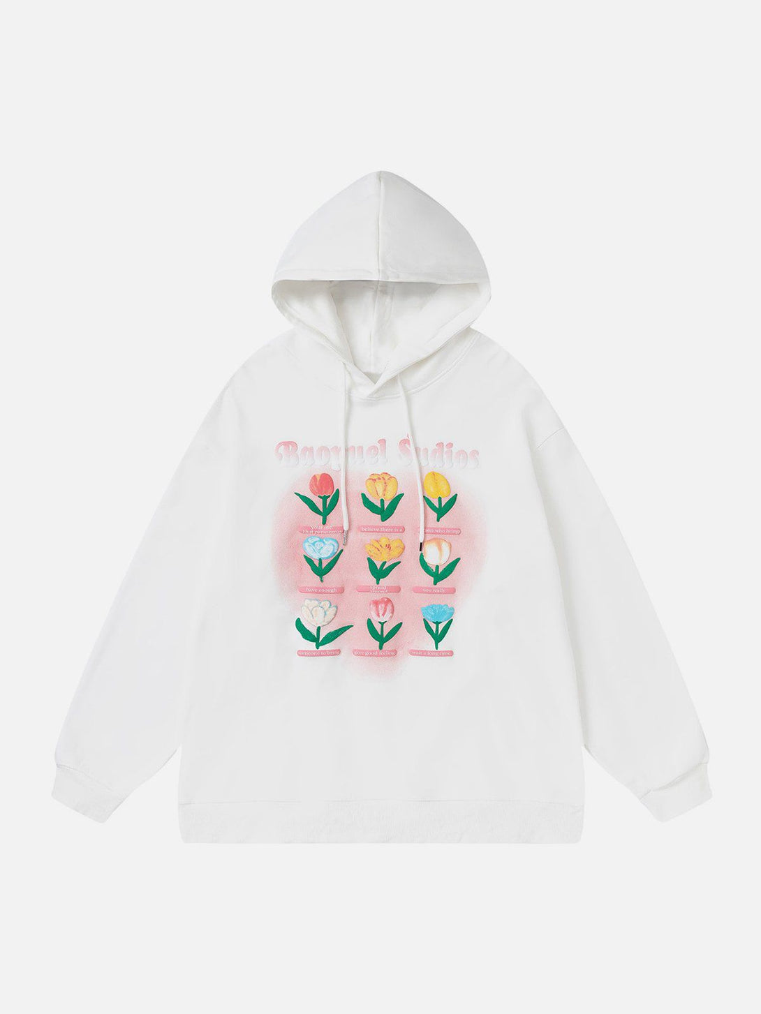 Ellesey - 3D Flower Embroidery Hoodie- Streetwear Fashion - ellesey.com