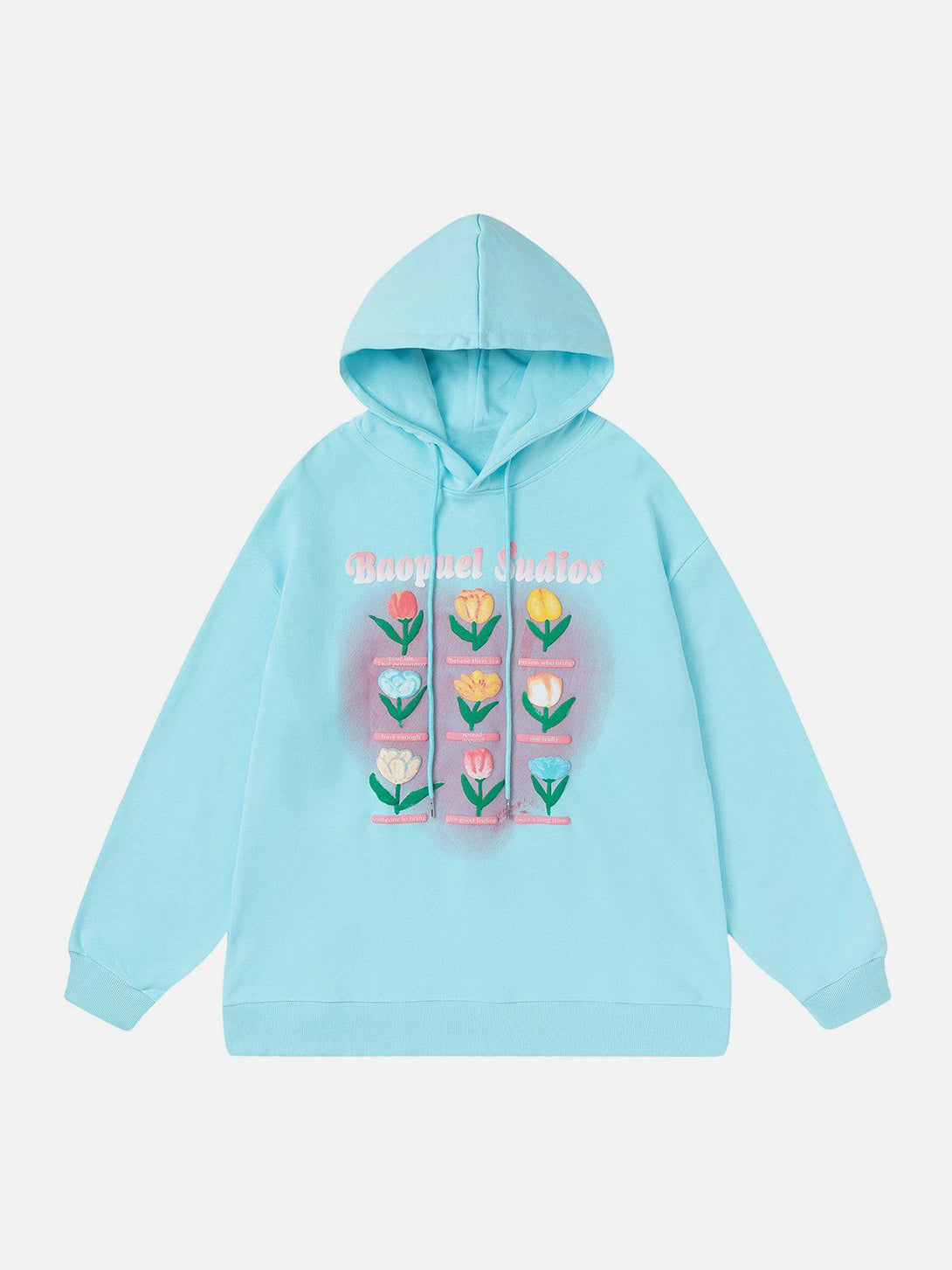 Ellesey - 3D Flower Embroidery Hoodie- Streetwear Fashion - ellesey.com