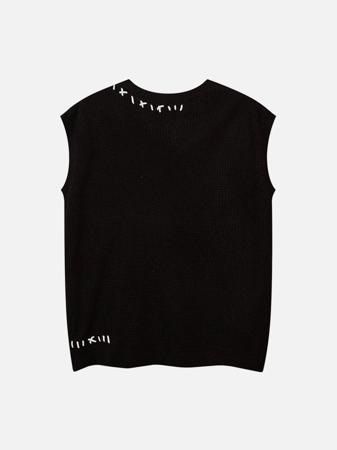 Ellesey - 3D Letters Sweater Vest-Streetwear Fashion - ellesey.com