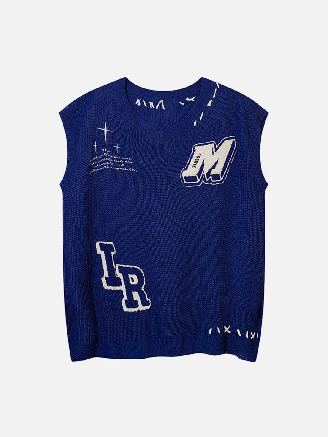 Ellesey - 3D Letters Sweater Vest-Streetwear Fashion - ellesey.com