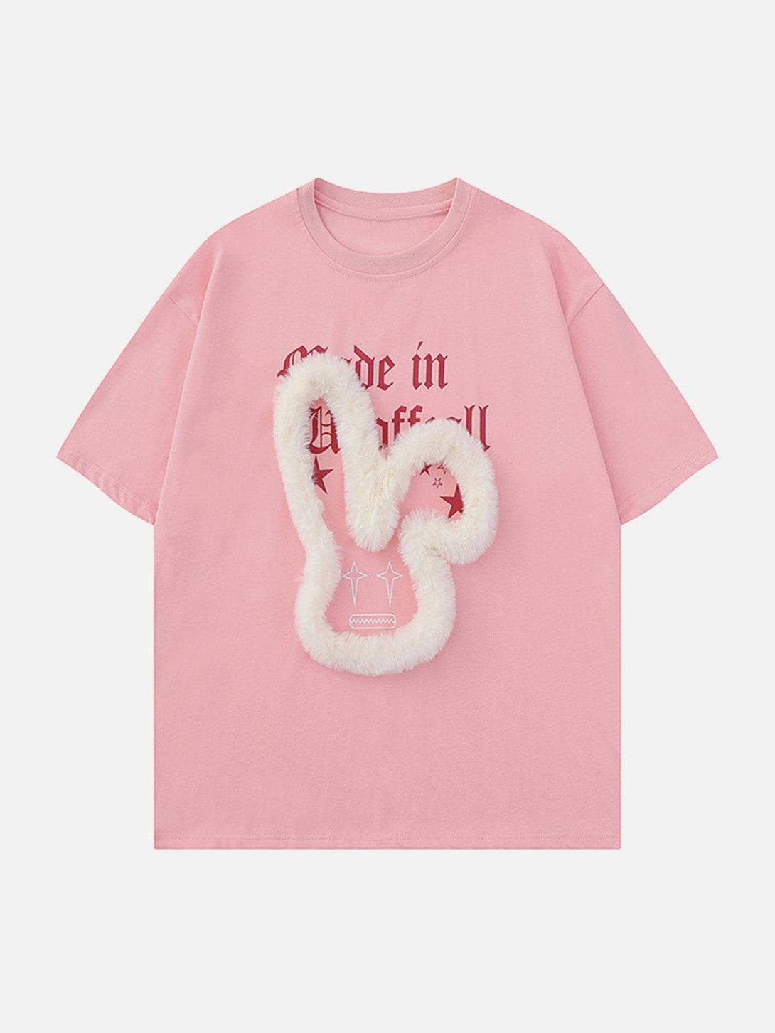 Ellesey - 3D Rabbit Lettered Print Tee- Streetwear Fashion - ellesey.com