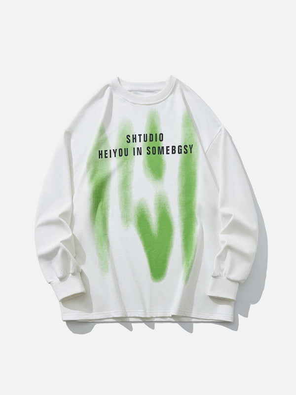 Ellesey - Abstract Print Sweatshirt- Streetwear Fashion - ellesey.com