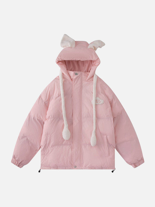 Ellesey - Airbag Bunny Ear Design Winter Coat-Streetwear Fashion - ellesey.com