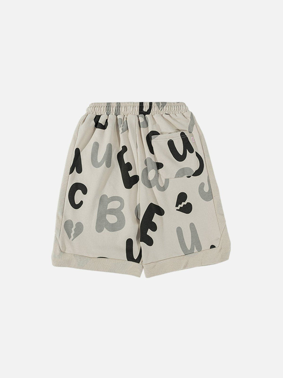 Ellesey - Alphabet Graffiti Patchwork Shorts- Streetwear Fashion - ellesey.com