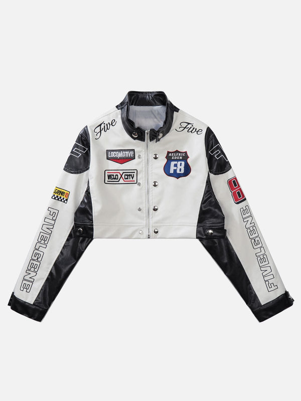 Ellesey - Ambition Motorcycle Crop Jacket- Streetwear Fashion - ellesey.com