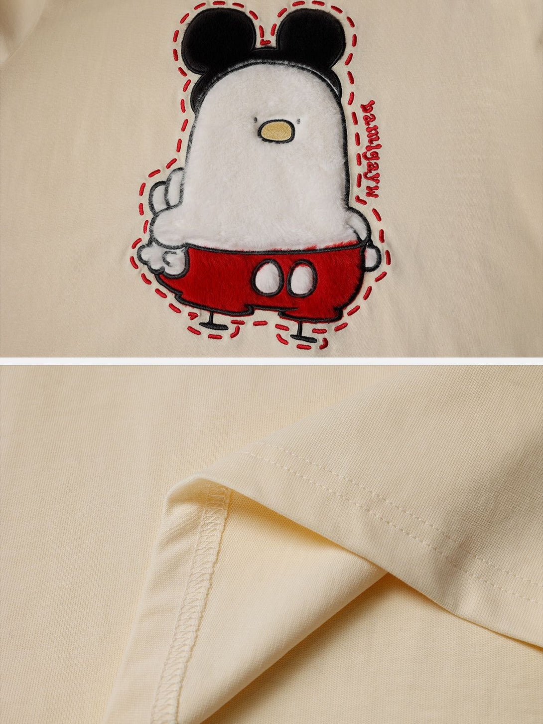 Ellesey - Animated Chick Embroidery Tee- Streetwear Fashion - ellesey.com