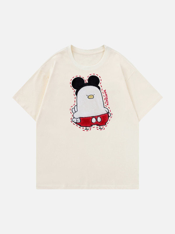 Ellesey - Animated Chick Embroidery Tee- Streetwear Fashion - ellesey.com