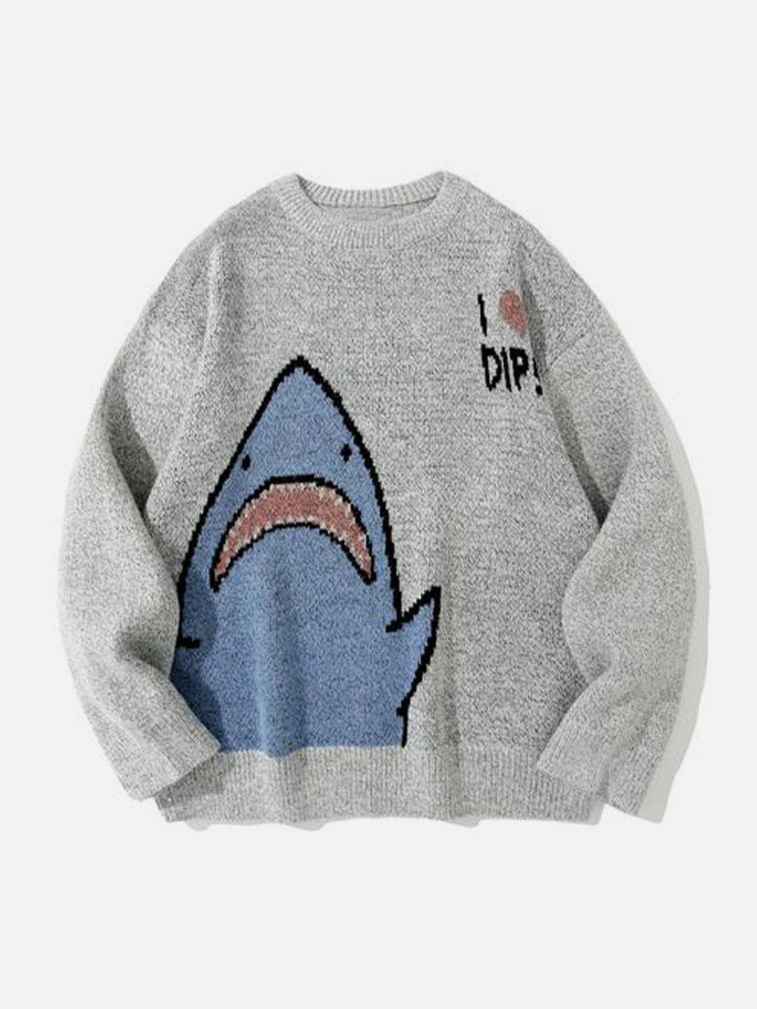 Ellesey - Anime Shark Jacquard Sweater-Streetwear Fashion - ellesey.com