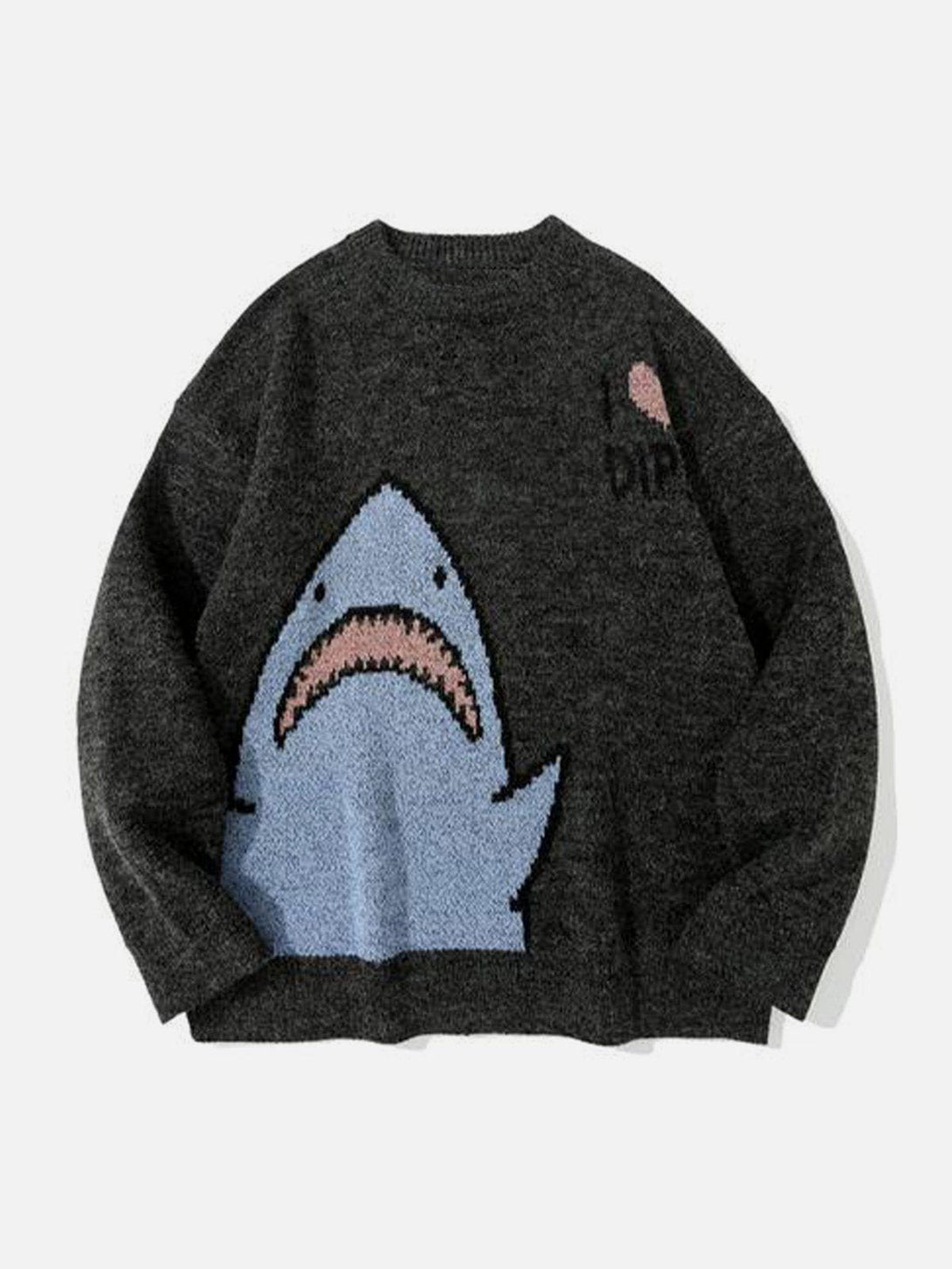 Ellesey - Anime Shark Jacquard Sweater-Streetwear Fashion - ellesey.com