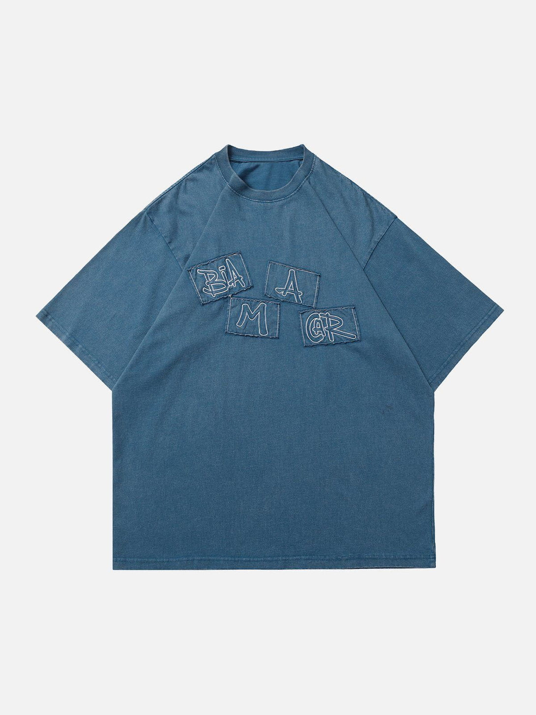 Ellesey - Applique Embroidery Washed Tee- Streetwear Fashion - ellesey.com