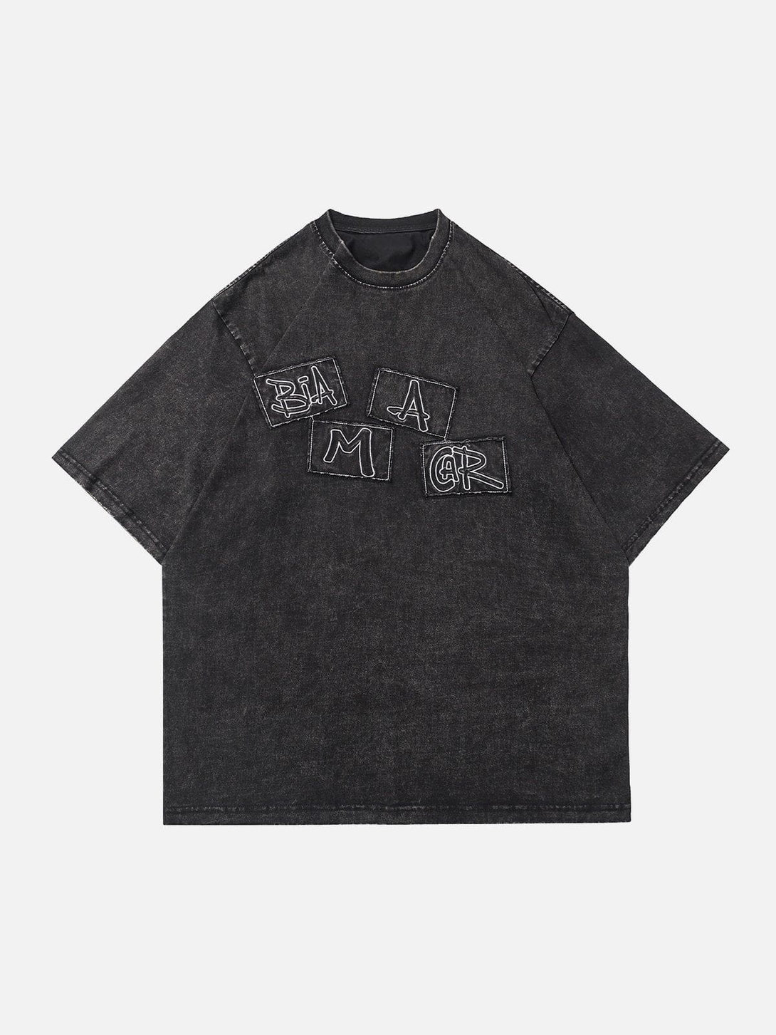 Ellesey - Applique Embroidery Washed Tee- Streetwear Fashion - ellesey.com