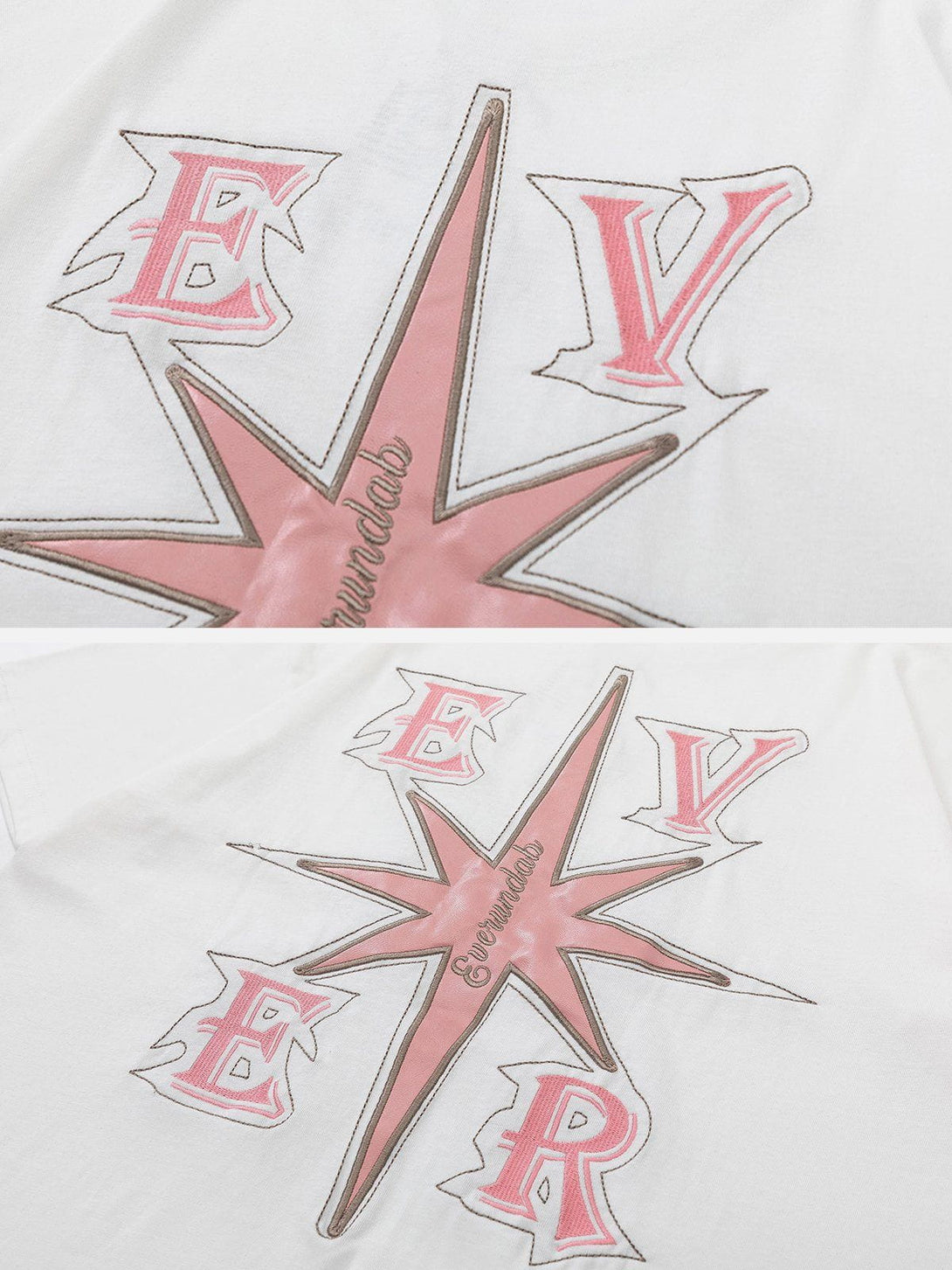 Ellesey - Applique embroidery Star Tee- Streetwear Fashion - ellesey.com