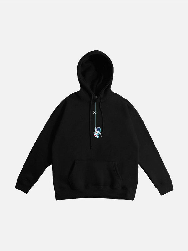 Ellesey - Astronaut Print Fleece Hoodie- Streetwear Fashion - ellesey.com