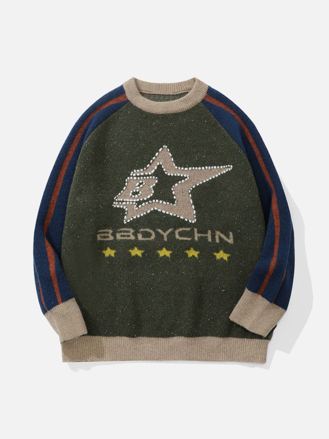 Ellesey - B Star Embroidery Sweater-Streetwear Fashion - ellesey.com