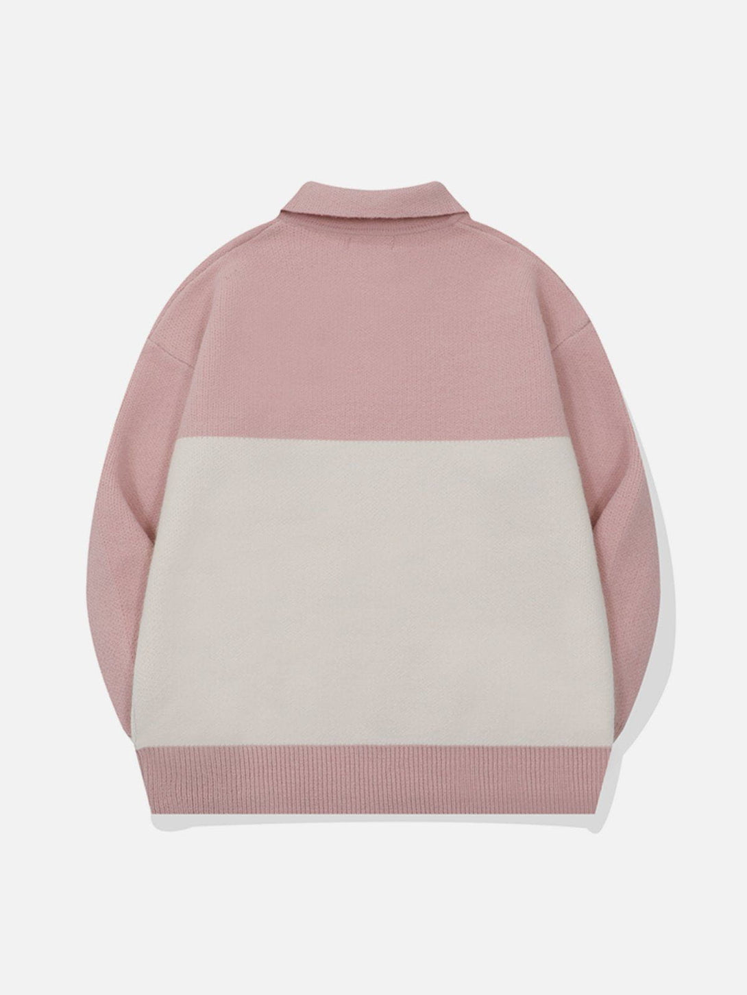 Ellesey - BEDYCHN Embroidery Polo Collar Sweater-Streetwear Fashion - ellesey.com