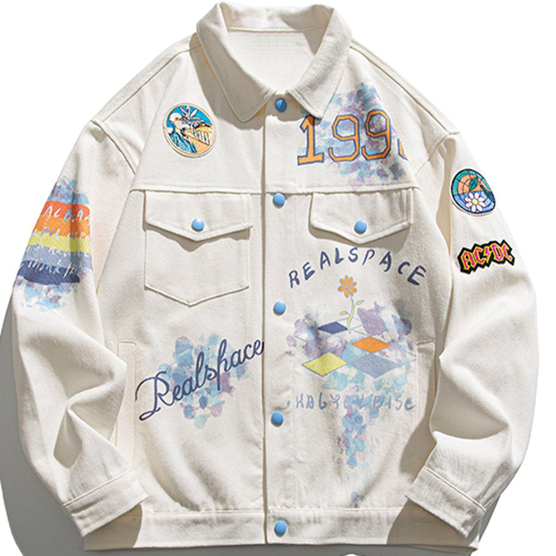 Ellesey - Badge Collage Rendering Jacket- Streetwear Fashion - ellesey.com