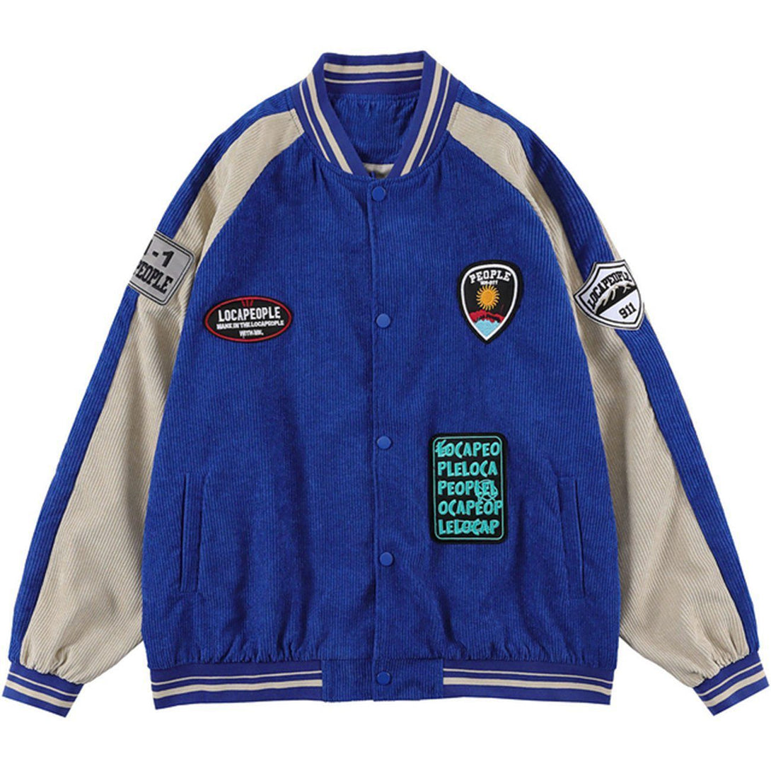 Ellesey - Badge Stitching Jacket- Streetwear Fashion - ellesey.com