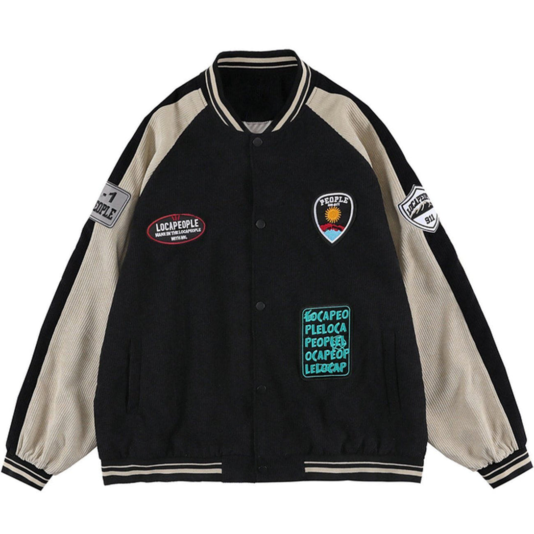 Ellesey - Badge Stitching Jacket- Streetwear Fashion - ellesey.com