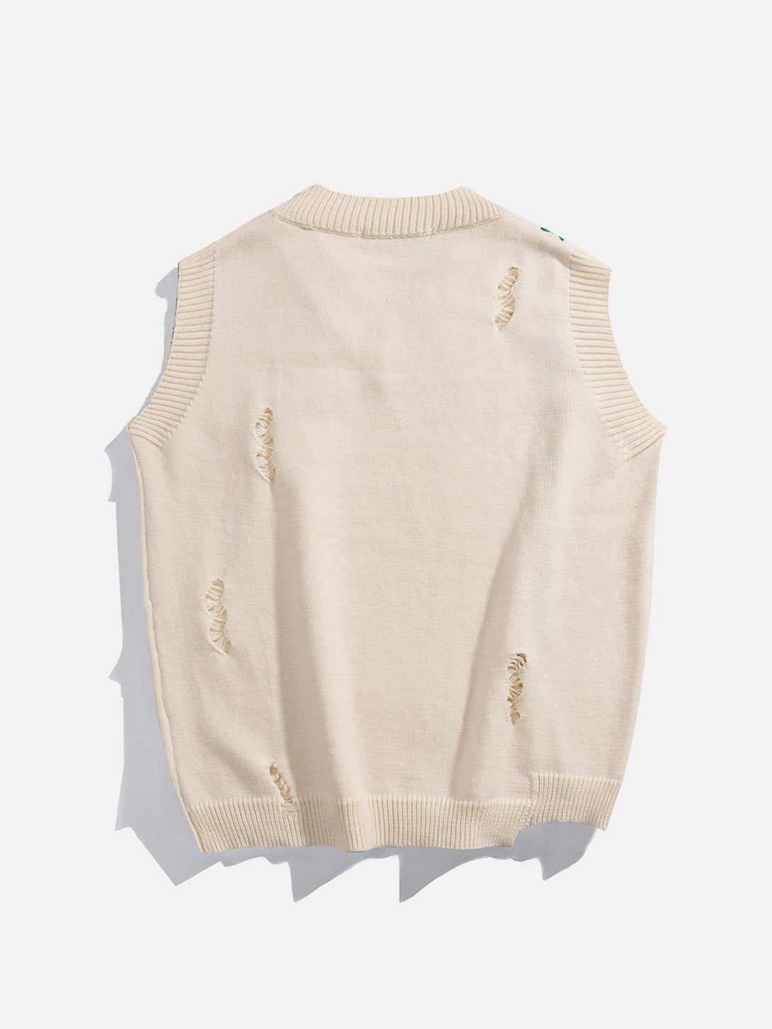 Ellesey - Bandage Hole Sweater Vest-Streetwear Fashion - ellesey.com