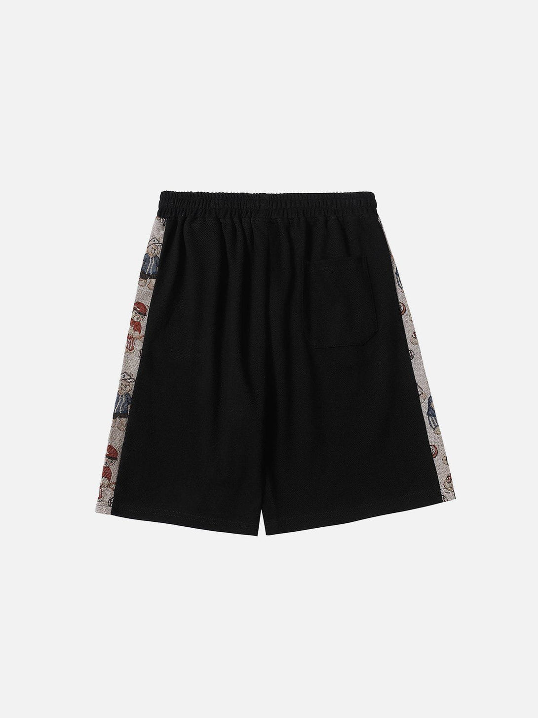 Ellesey - Bear Print Sticker Shorts- Streetwear Fashion - ellesey.com