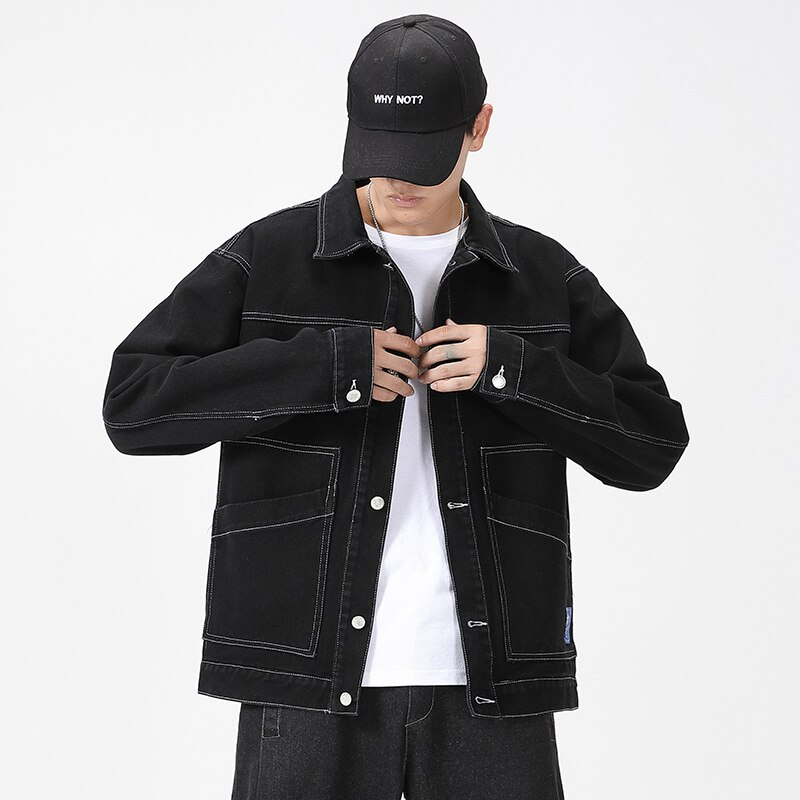 Ellesey - Black Denim Jacket- Streetwear Fashion - ellesey.com