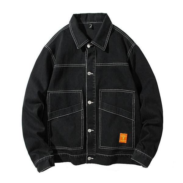 Ellesey - Black Denim Jacket- Streetwear Fashion - ellesey.com