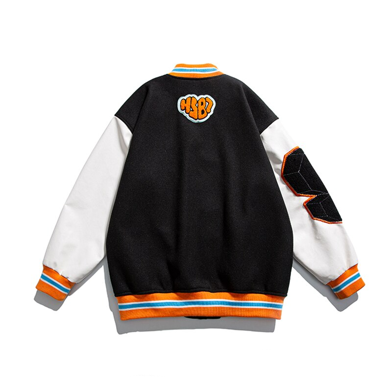 Ellesey - Black HYDDR Baseball Jacket- Streetwear Fashion - ellesey.com