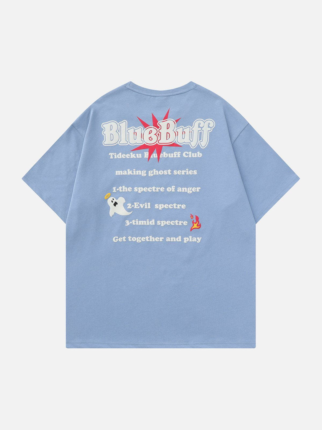 Ellesey - Blue Buff Ghost Print Tee- Streetwear Fashion - ellesey.com