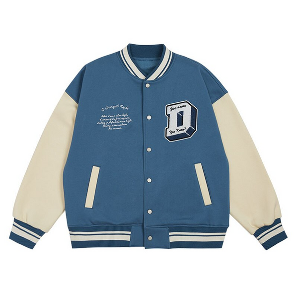 Ellesey - Blue DHORM Baseball Jacket- Streetwear Fashion - ellesey.com