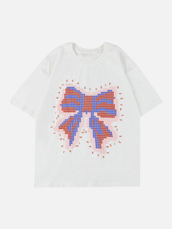 Ellesey - Bow Tie Foam Print Tee- Streetwear Fashion - ellesey.com