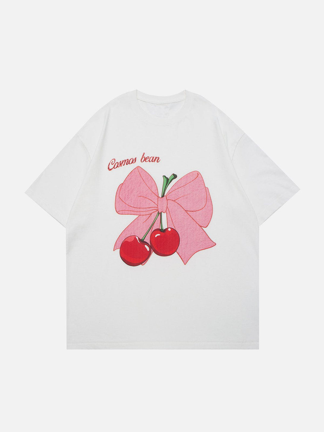 Ellesey - Bow-knot Cherry Print Tee- Streetwear Fashion - ellesey.com