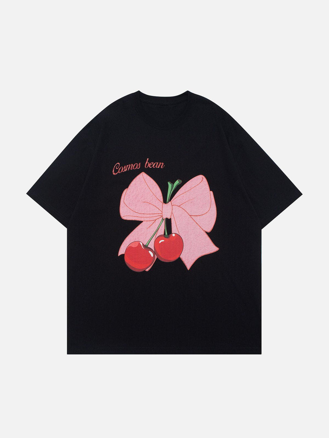 Ellesey - Bow-knot Cherry Print Tee- Streetwear Fashion - ellesey.com