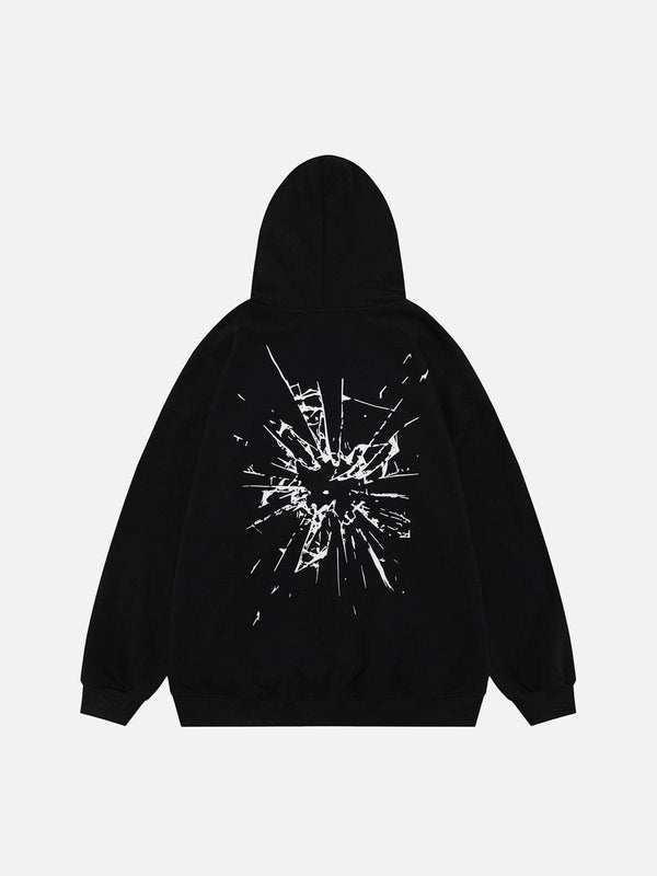 Ellesey - Broken Glass Graphic Hoodie- Streetwear Fashion - ellesey.com