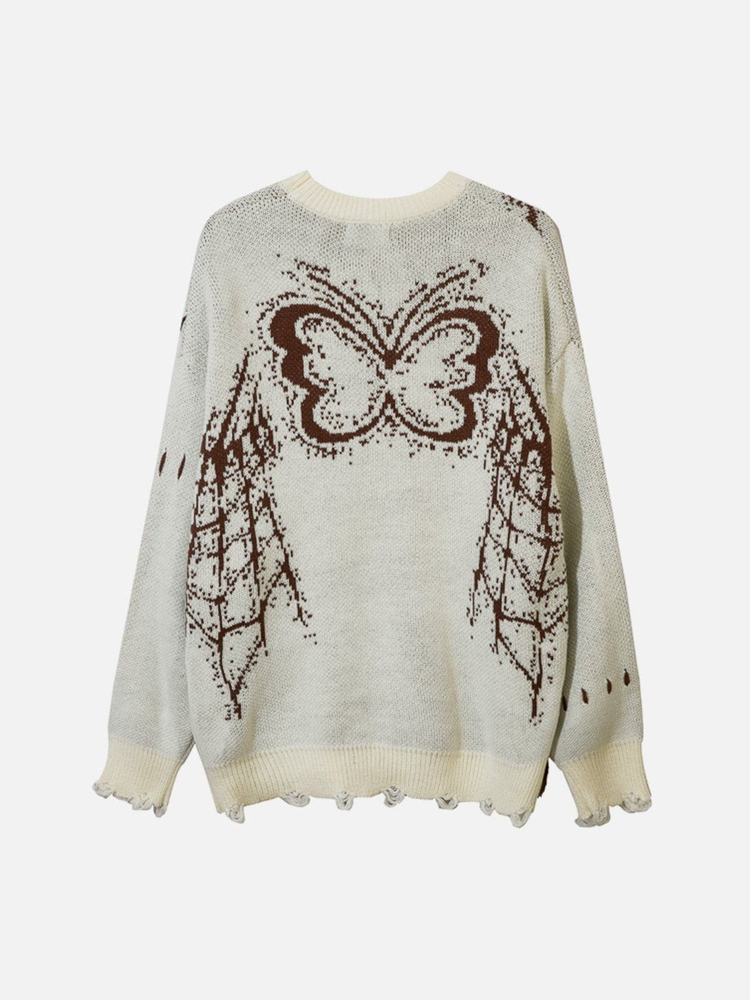 Ellesey - Butterfly Embroidery Sweater-Streetwear Fashion - ellesey.com